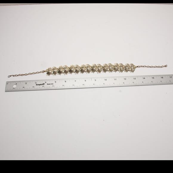 Vintage Mid Century Modern Adjustable Choker Necklace SilverTone Link Design - Picture 3 of 4